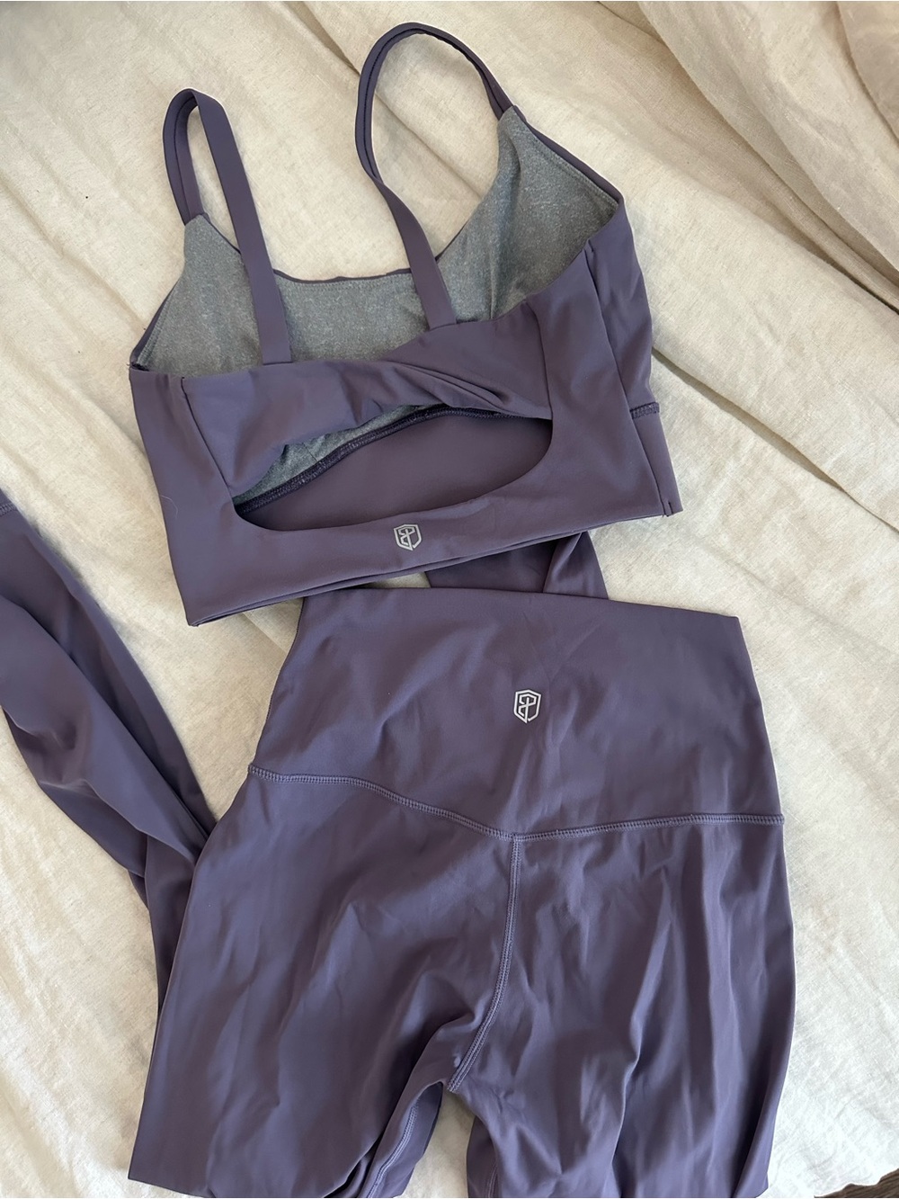 Born Primitive Purple Sports Bra & High-Waist Leggings Set - Picture 2 of 4